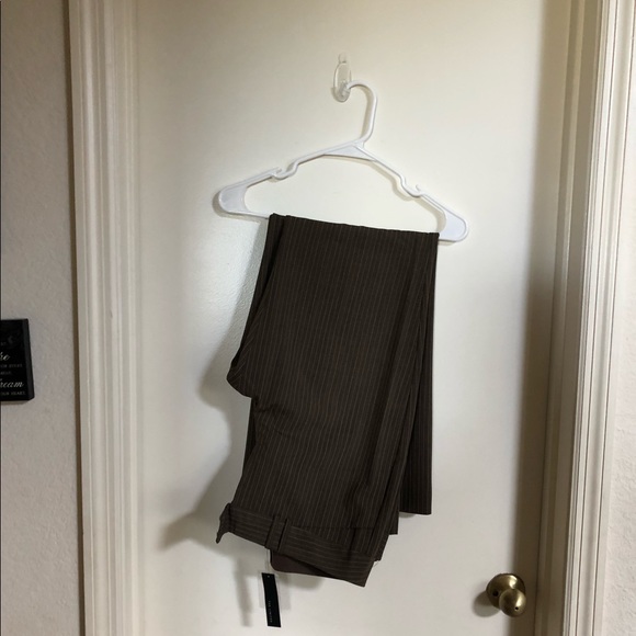 Like new -Limited Brown Pinstriped Slacks Cassidy Fit - Picture 2 of 6